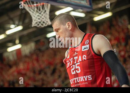 2022-06-07. Litauische Basketball-Liga. Rytas - Lietkabelis - 79:76 Uhr. Stockfoto