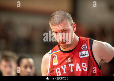 2022-06-07. Litauische Basketball-Liga. Rytas - Lietkabelis - 79:76 Uhr. Stockfoto