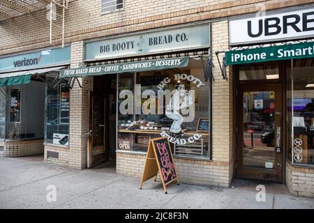 Big Booty Bread Co. Im Chelsea-Viertel von Manhattan, New York City, Vereinigte Staaten von Amerika Stockfoto