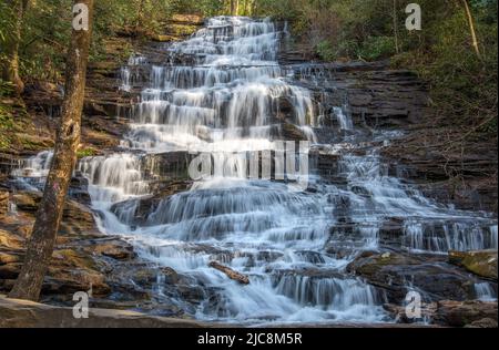 Minnehaha Falls im Norden von Georgia. Stockfoto