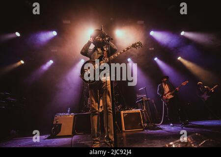 Kopenhagen, Dänemark. 10.. Juni 2022. Der amerikanische Sänger, Songwriter und Musiker Gary Clark Jr. spielt ein Live-Konzert im Amager Bio in Kopenhagen. (Foto: Gonzales Photo/Mathias Kristensen). Stockfoto