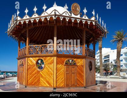 Music Kiosk Bandstand, Lanzarote, Spanien Stockfoto