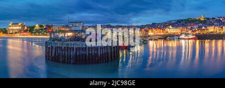 Scarborough South Bay Panorama Stockfoto