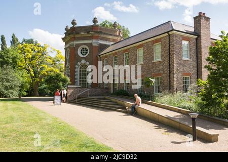 Eine von der National Lottery finanzierte und vollständig restaurierte Orleans House Gallery - eine palladianische Villa in Twickenham, Südwestlondon, England, Großbritannien Stockfoto