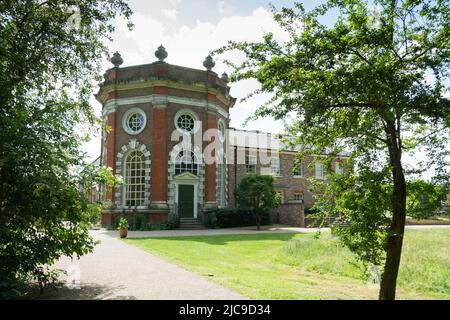 Eine von der National Lottery finanzierte und vollständig restaurierte Orleans House Gallery - eine palladianische Villa in Twickenham, Südwestlondon, England, Großbritannien Stockfoto