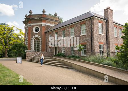 Eine von der National Lottery finanzierte und vollständig restaurierte Orleans House Gallery - eine palladianische Villa in Twickenham, Südwestlondon, England, Großbritannien Stockfoto