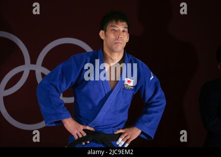 27.. JULI 2021 - TOKIO, JAPAN: NAGASE Takaori aus Japan im Halbfinale der Judo Men -81 kg bei den Olympischen Spielen 2020 in Tokio (Foto: Mickael Cha Stockfoto