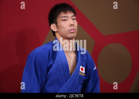 27.. JULI 2021 - TOKIO, JAPAN: NAGASE Takaori aus Japan im Halbfinale der Judo Men -81 kg bei den Olympischen Spielen 2020 in Tokio (Foto: Mickael Cha Stockfoto