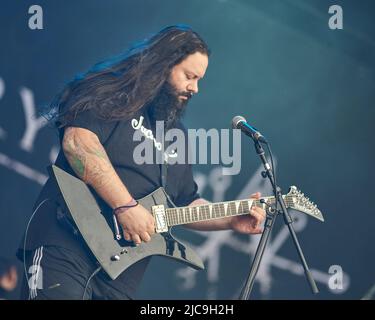 Krysthla tritt beim Bloodstock Festival, Catton Park Derbyshire, Großbritannien, auf. 10 August 2019 Stockfoto