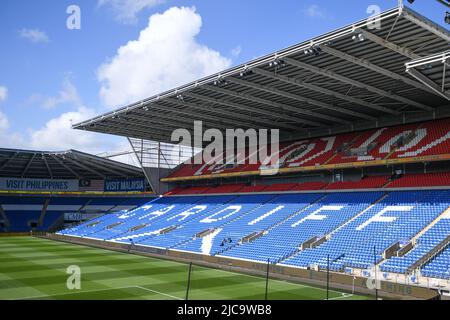 Cardiff, Großbritannien. 11.. Juni 2022. Gesamtansicht des Cardiff City Stadium, Veranstaltungsort des heutigen Spiels der UEFA Nation Wales gegen Belgien in Cardiff, Großbritannien am 6/11/2022. (Foto von Mike Jones/News Images/Sipa USA) Quelle: SIPA USA/Alamy Live News Stockfoto