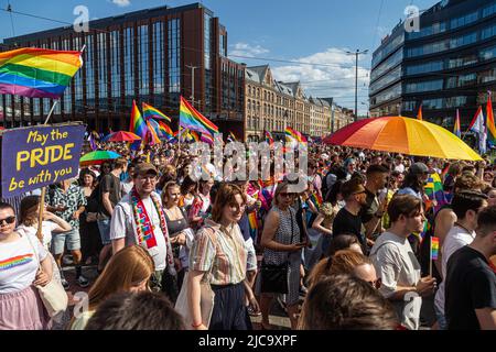 Breslau, Polen. 11.. Juni 2022. Jun 11 2022 Breslauer Gleichstellungsmarsch unterstützt LGBT in Breslau in Polen (Foto: © Krzysztof Kaniewski/ZUMA Press Wire) Stockfoto