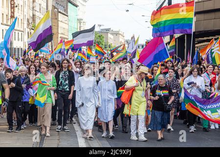 Breslau, Polen. 11.. Juni 2022. Jun 11 2022 Breslauer Gleichstellungsmarsch unterstützt LGBT in Breslau in Polen (Foto: © Krzysztof Kaniewski/ZUMA Press Wire) Stockfoto