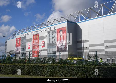 Cardiff, Großbritannien. 11.. Juni 2022. Gesamtansicht des Cardiff City Stadions, Veranstaltungsort des heutigen Spiels der UEFA Nation Wales gegen Belgien Credit: News Images /Alamy Live News Stockfoto