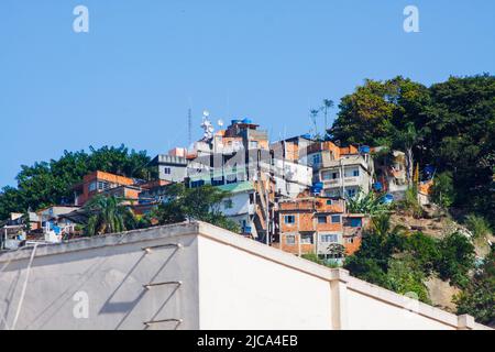 Cantagalo Hill in Rio de Janeiro. Stockfoto