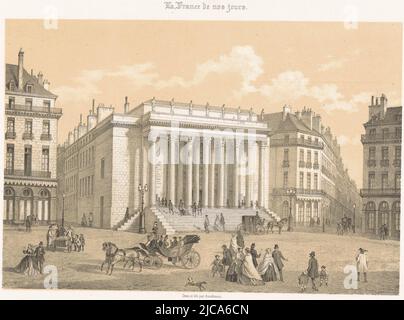 Ansicht des Th, Druckerei: Léon Auguste Asselineau, (auf Objekt erwähnt), Zeichner: Léon Auguste Asselineau, (auf Objekt erwähnt), Druckerei: Frick Frères, (auf Objekt erwähnt), Druckerei: Rouen, Zeichner: Rouen, Drucker: Paris, Verlag: Paris, 1863 - 1864, Papier, H 291 mm × B 434 mm Stockfoto