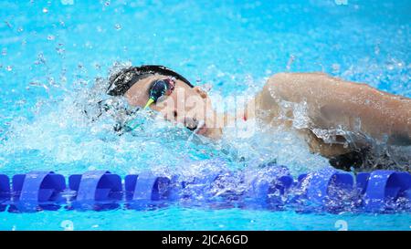 28.. JULI 2021 - TOKIO, JAPAN: Ohashi Yui aus Japan beim Medley-Finale der Frauen 200m bei den Olympischen Spielen in Tokio 2020 in Aktion (Foto: Stockfoto
