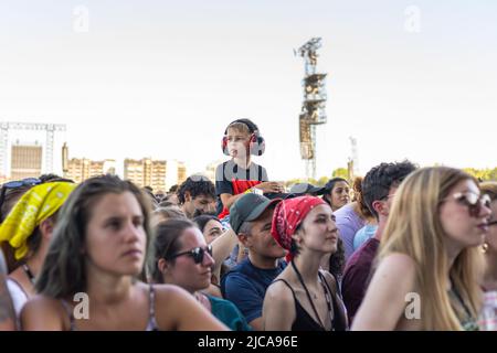 11/06/2022 - der italienische Rapper RKOMI spielt live auf den I-Days 2022 in Mailand, Italien vor IMAGINE DRAGONS Stockfoto