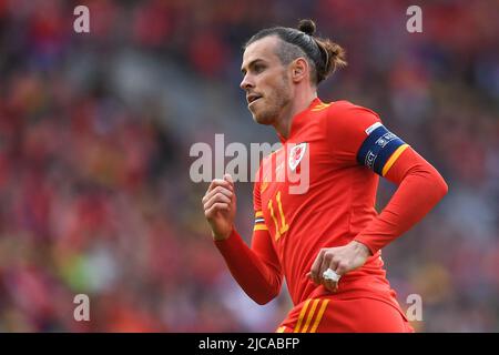 Cardiff, Großbritannien. 11.. Juni 2022. Gareth Bale von Wales, in Aktion während des Spiels Credit: News Images /Alamy Live News Stockfoto