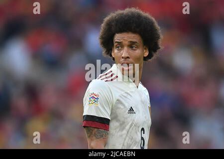 Cardiff, Großbritannien. 11.. Juni 2022. Axel Witsel aus Belgien, während des Spiels in Cardiff, Vereinigtes Königreich am 6/11/2022. (Foto von Mike Jones/News Images/Sipa USA) Quelle: SIPA USA/Alamy Live News Stockfoto