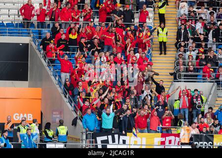 Cardiff, Wales, Großbritannien. 8.. Juni 2022. Während des UEFA Nations League-Spiels zwischen Wales und Belgien im Cardiff City Stadium. Kredit: Mark Hawkins/Alamy Live Nachrichten Stockfoto