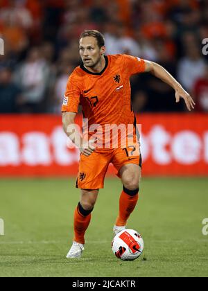 ROTTERDAM - Daley Blind von Holland während des Spiels der UEFA Nations League zwischen den Niederlanden und Polen im Feyenoord-Stadion am 11. Juni 2022 in Rotterdam, Niederlande. ANP MAURICE VAN STEEN Stockfoto