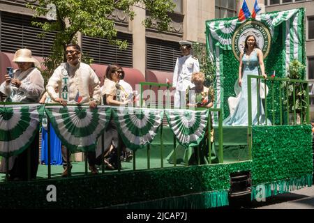 Philippine Independence Day Parade in den USA findet jährlich in Manhattan, New York City Stockfoto