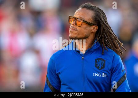 Rotterdam, Niederlande. 12.. Juni 2022. Edgar Davids während des UEFA Nations League-, League A-, Gruppen-4-Spiels zwischen den Niederlanden und Polen im Feijenoord 'De Kuip'-Stadion in Rotterdam, Niederlande am 11. Juni 2022 (Foto von Andrew SURMA/ Quelle: SIPA USA/Alamy Live News Stockfoto