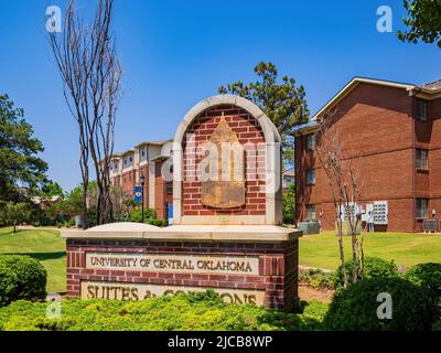 Oklahoma, JUN 11 2022 - Sonnenansicht der University of Central Oklahoma Stockfoto