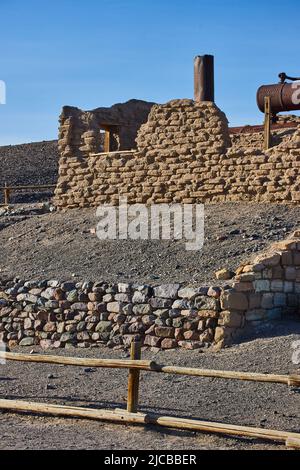 Steinmauer Strukturen in der Wüste Stockfoto