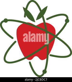symbol für apple-Technologie Logo Illustration Markenidentität Stock Vektor