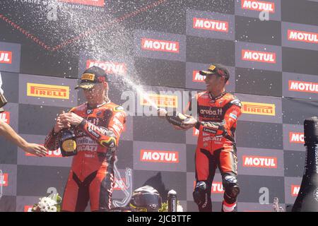 21 RINALDI Michael Ruben ITA Ducati Panigale V4R während der Motul FIM Superbike Championship - Italienische Runde Sonntagsrennen während der Superbikes - Stockfoto