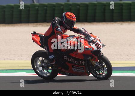 21 RINALDI Michael Ruben ITA Ducati Panigale V4R während der Motul FIM Superbike Championship - Italienische Runde Sonntagsrennen während der Superbikes - Stockfoto