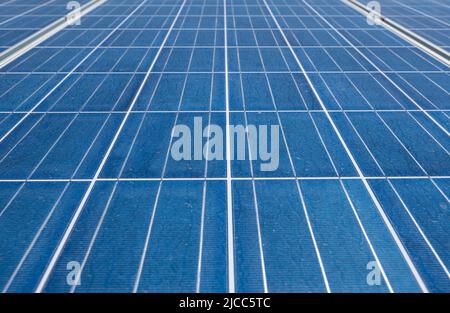 11. Juni 2022, Baden-Württemberg, Denkingen: Photovoltaik-Freiflächenanlage auf einem Solarpark. Foto: Silas Stein/ Stockfoto