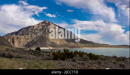 Berglandschaft, großer See in den Bergen, Staat Washington, USA Stockfoto