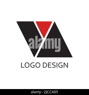 monogram Geometrie Stil VA Buchstaben geeignet für Firmenlogo Stock Vektor