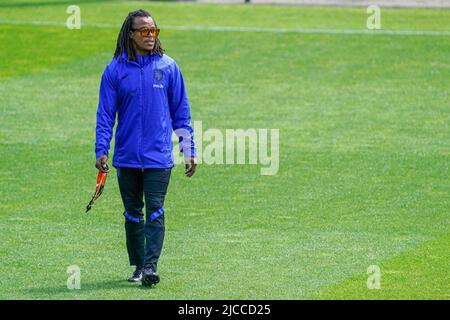 ZEIST, NIEDERLANDE - 12. JUNI: assistencoach Edgar Davids aus den Niederlanden während einer Trainingssitzung der Niederlande auf dem KNVB Campus am 12. Juni 2022 in Zeist, Niederlande. (Foto von Rene Nijhuis/Orange Picturs) Stockfoto