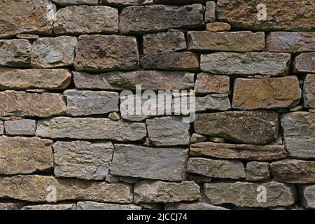 Rekonstruktion der keltischen Stadtmauer bei Finsterlohr Stockfoto