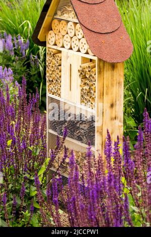 Der Garten des Hotels war nicht so klasse Stockfoto