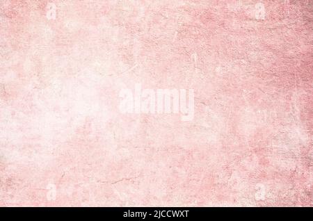 Abgenutzt pastellrosa gefärbte Wand Grunge Hintergrund oder Textur Stockfoto