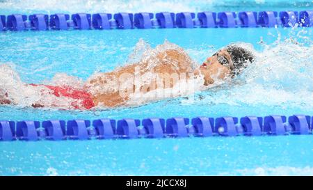 29.. JULI 2021 - TOKIO, JAPAN: Keita Sunama aus Japan im Halbfinale der Männer 200m bei den Olympischen Spielen in Tokio 2020 in Aktion (Foto: Mi Stockfoto