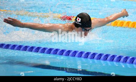 29.. JULI 2021 - TOKIO, JAPAN: Kosuke Hagino aus Japan in Aktion während des Einzel-Medley-Halbfinals der Männer 200m bei den Olympischen Spielen 2020 in Tokio (P Stockfoto