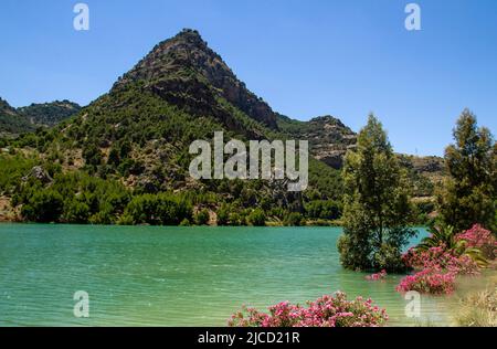 El Chorro Seen in Malaga, Spanien Stockfoto