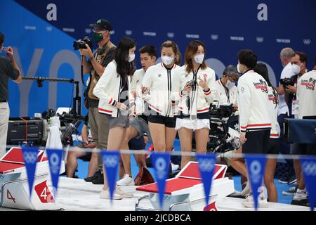 31.. JULI 2021 - TOKIO, JAPAN: Team Hongkong fotografiert bei den Olympischen Spielen 2020 in Tokio (Foto: Mickael Chavet/RX) Stockfoto