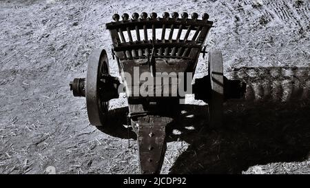 Eine Renaissance-Kanone originalgetreue Rekonstruktion von Leonardo da Vincis Maschinengewehr Stockfoto