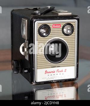 Kodak Brownie Flash II Boxkamera Stockfoto