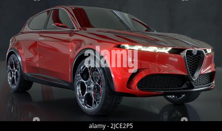 Alfa Romeo Tonale - Neuer italienischer SUV Stockfoto