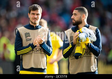 Oslo, Norwegen. 12.. Juni 2022. Pavle Vagic aus Schweden nach dem Spiel der UEFA Nations League zwischen Norwegen und Schweden im Ullevaal Stadion in Oslo. (Foto: Gonzales Photo/Alamy Live News Stockfoto