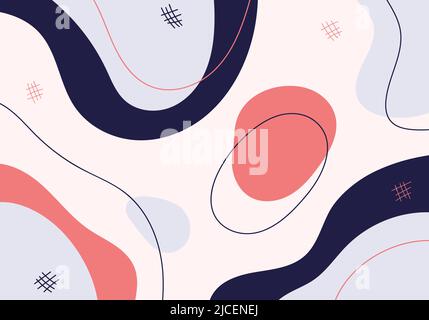 Abstrakte Vorlage Design von bunten dekorativen Kunstwerken. Organischer Stil mit Vorlage Design Dekoration Hintergrund. Illustrationsvektor Stock Vektor