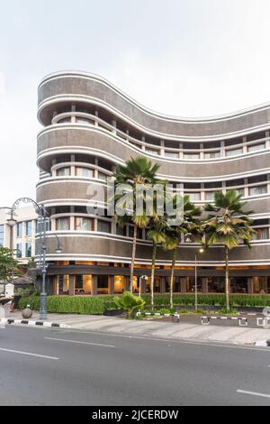 Teil des Hotels Savoy Homann, ein modernes Gebäude in Bandung, Indonesien Stockfoto