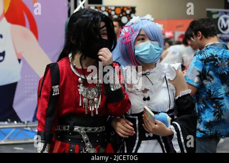Turin, Italien. 11.. Juni 2022. Torino Comics, Ausstellung und Ausstellungsmarkt für Comics, geboren 1994, der im Frühjahr im Lingotto Fiere in Turin stattfindet. (Foto von Daniela Parra Saiani/Pacific Press) Quelle: Pacific Press Media Production Corp./Alamy Live News Stockfoto